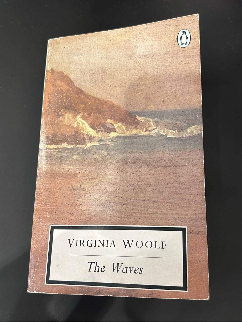 Original Penguin The Waves by Virginia Woolf - Tan Coastal Art Cover